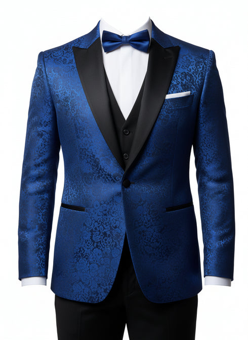 Blue Silk Tuxedo