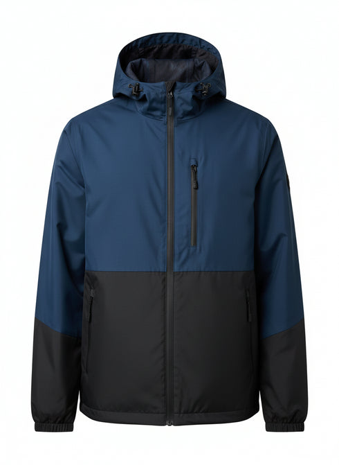 Zipped Windbreaker